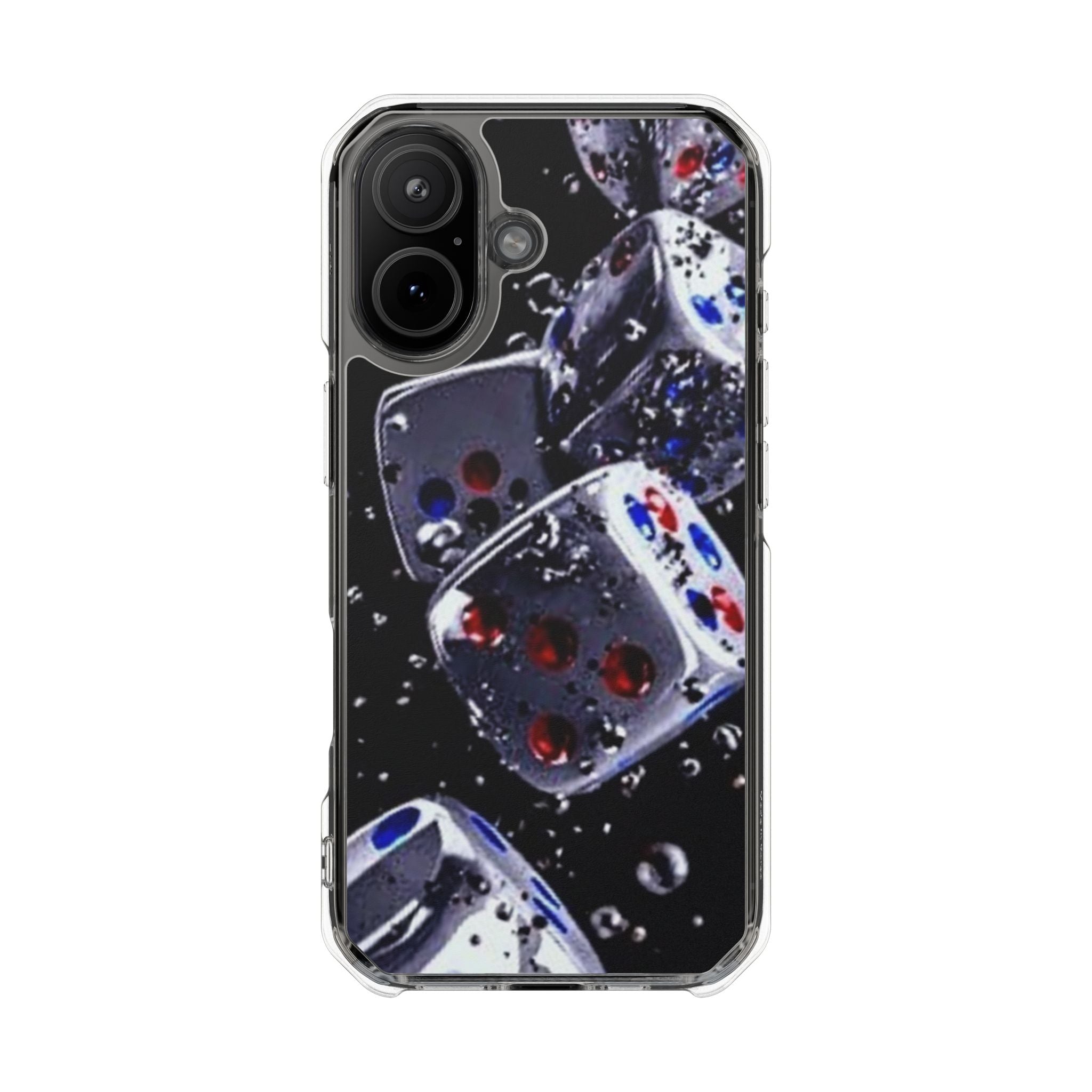 Gravity Drop Dice Clear iPhone Case