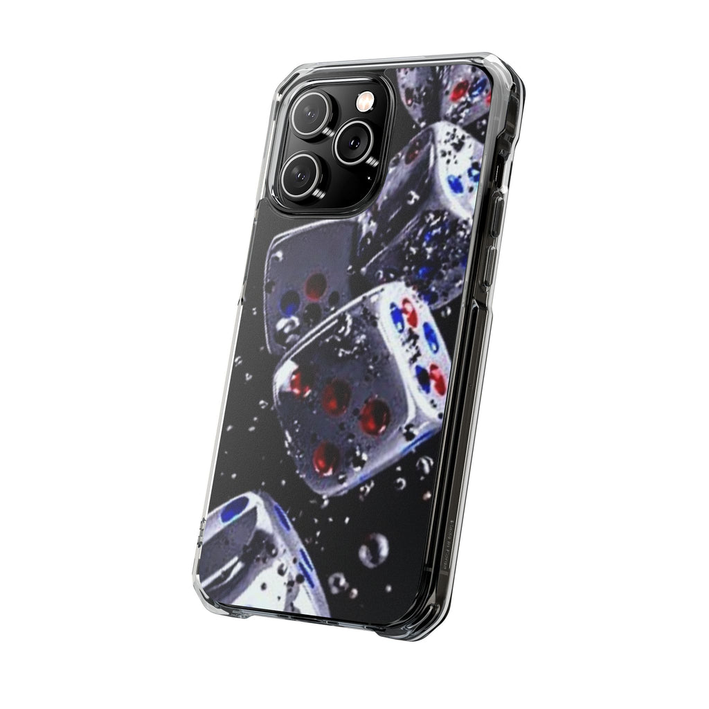 Gravity Drop Dice Clear iPhone Case