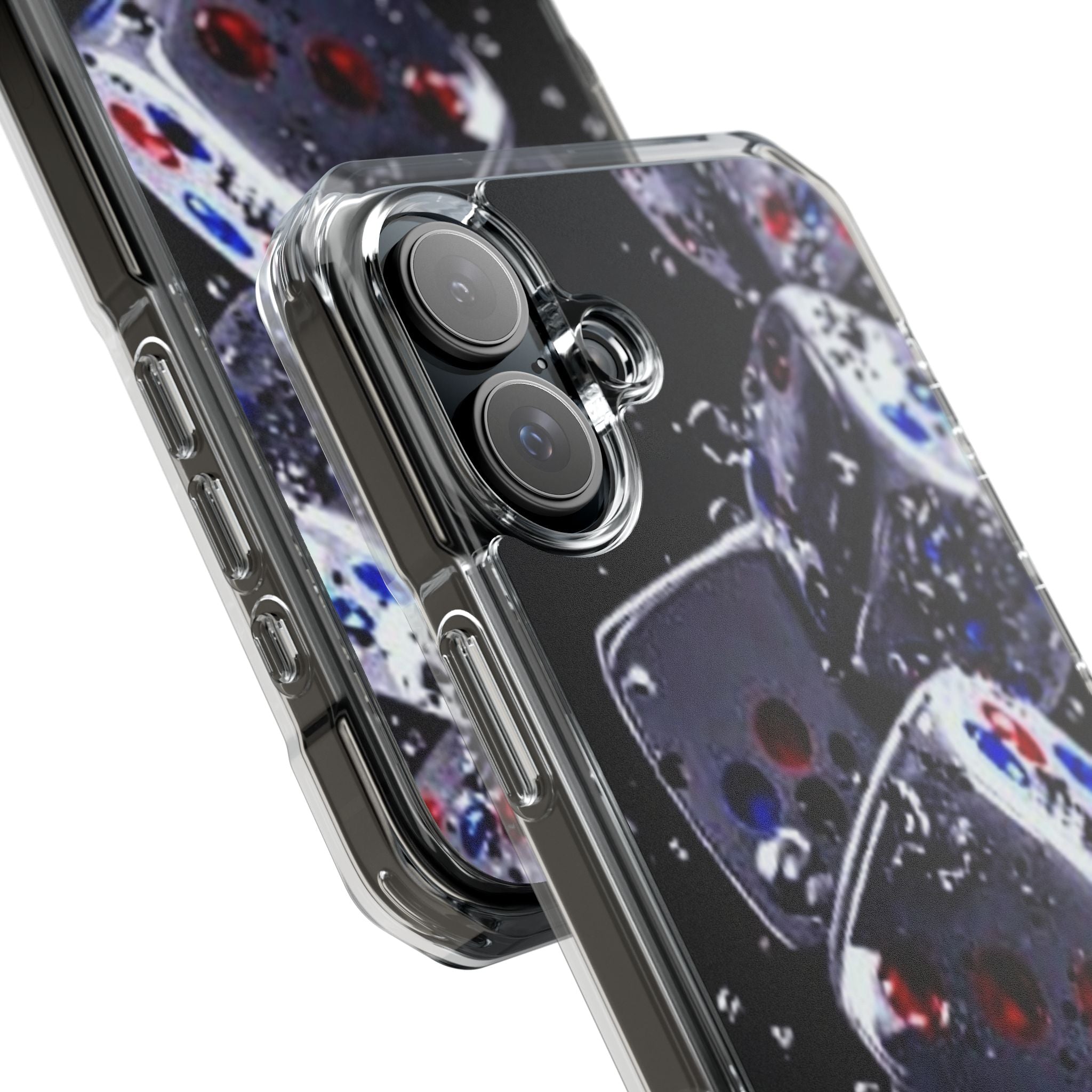Gravity Drop Dice Clear iPhone Case