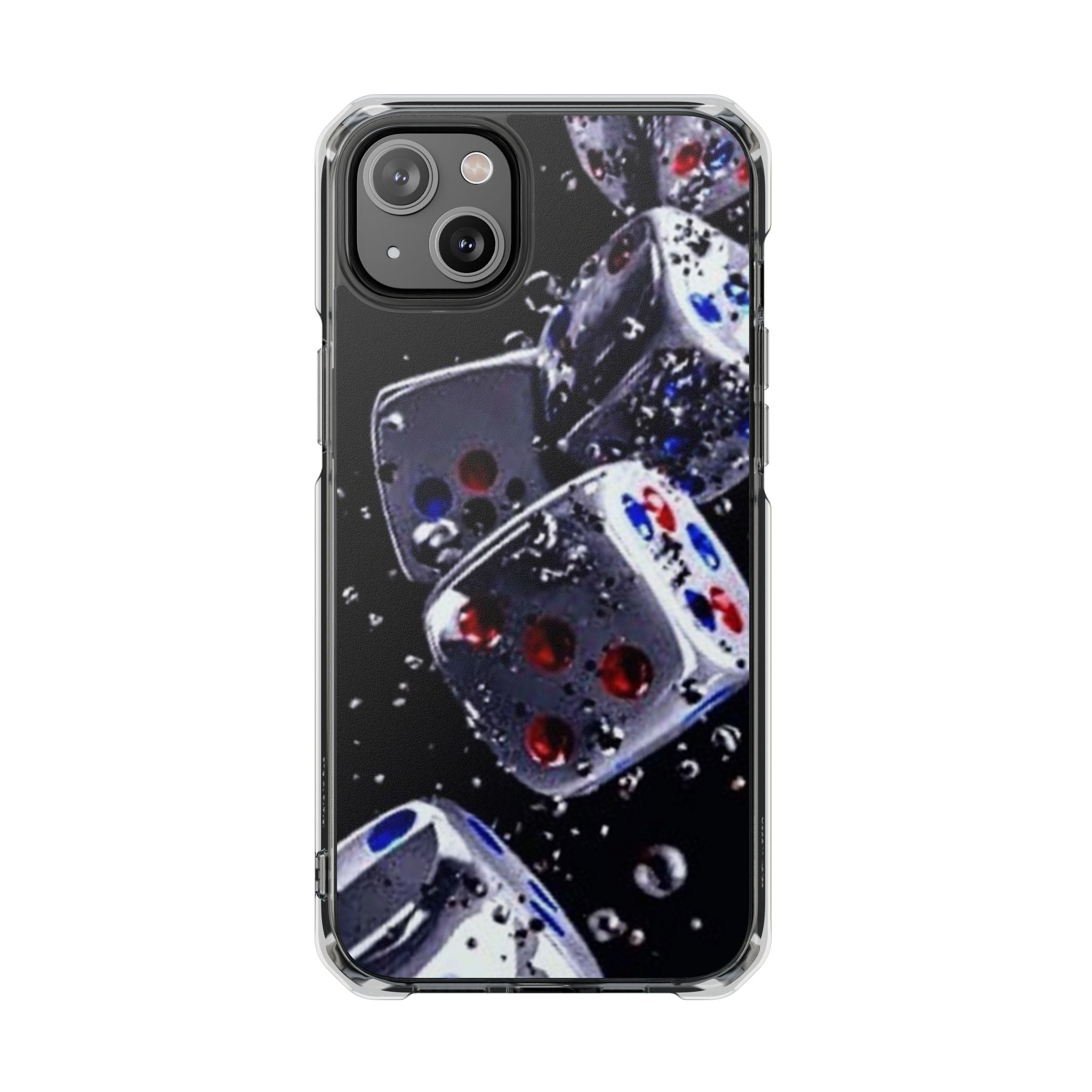 Gravity Drop Dice Clear iPhone Case