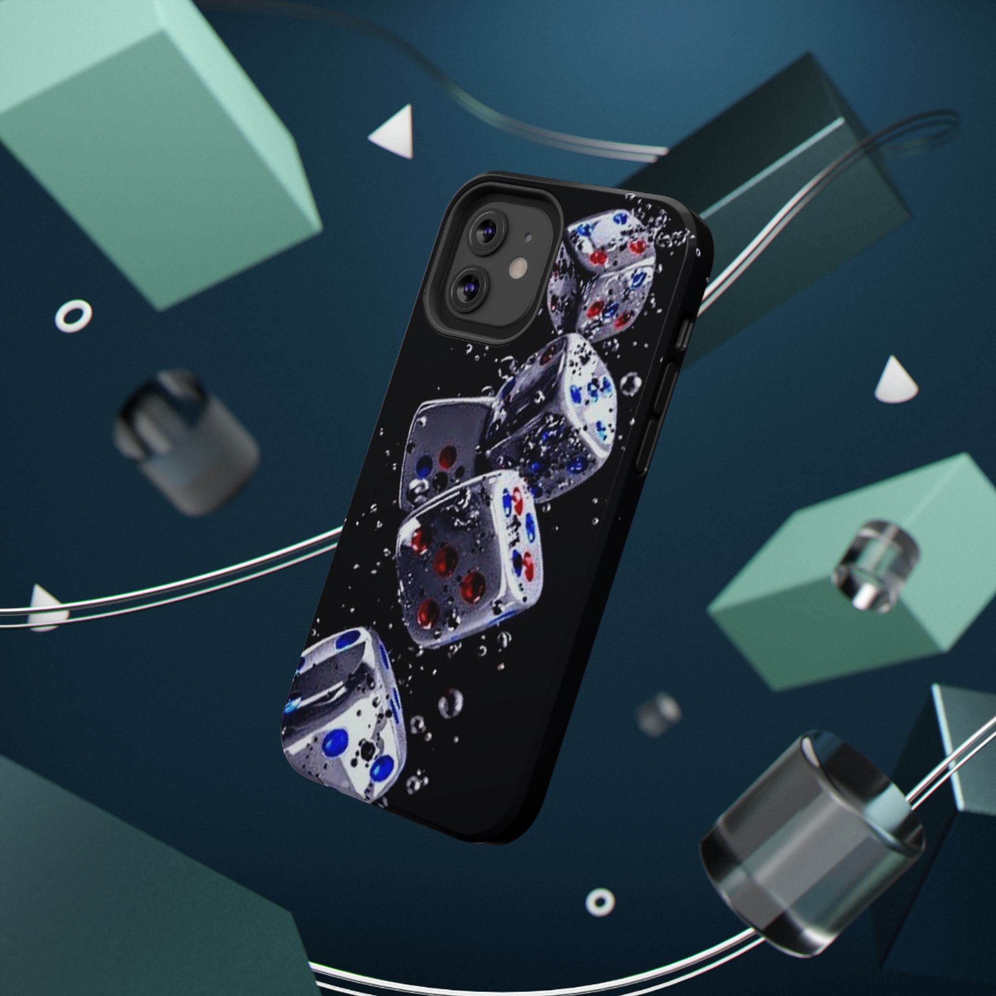 Gravity Drop Dice Collection/Signature Capture Tech Series Impact-Resistant Phone Case