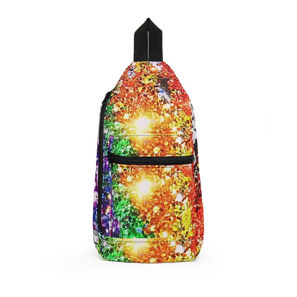 Shine Collection Sling Bag – Vibrant Abstract Festival Crossbody