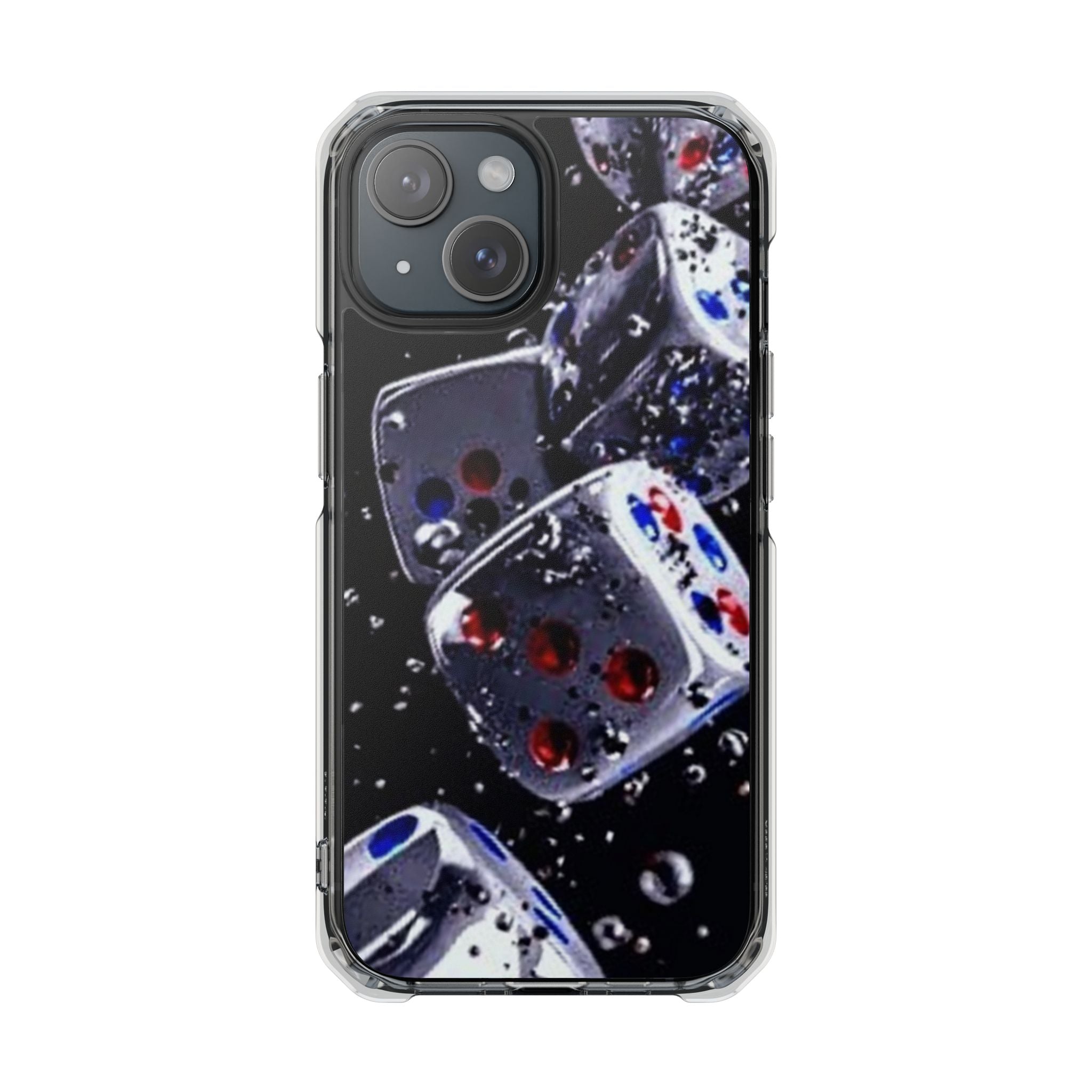 Gravity Drop Dice Clear iPhone Case