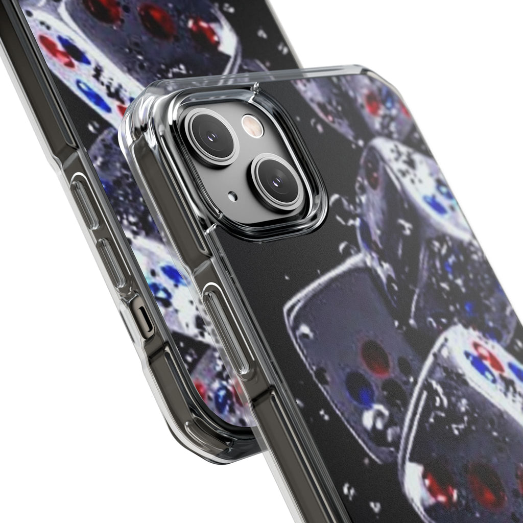 Gravity Drop Dice Clear iPhone Case