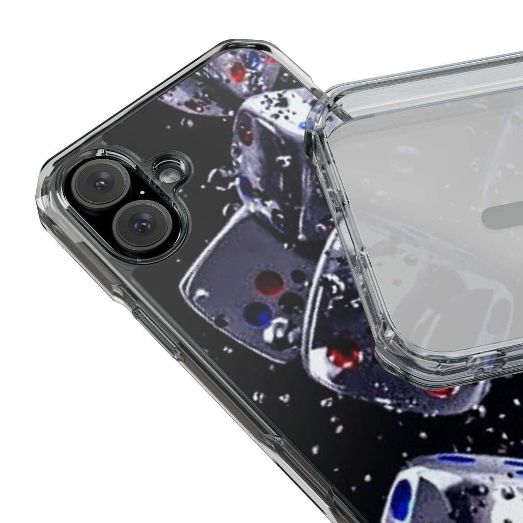 Gravity Drop Dice Clear iPhone Case