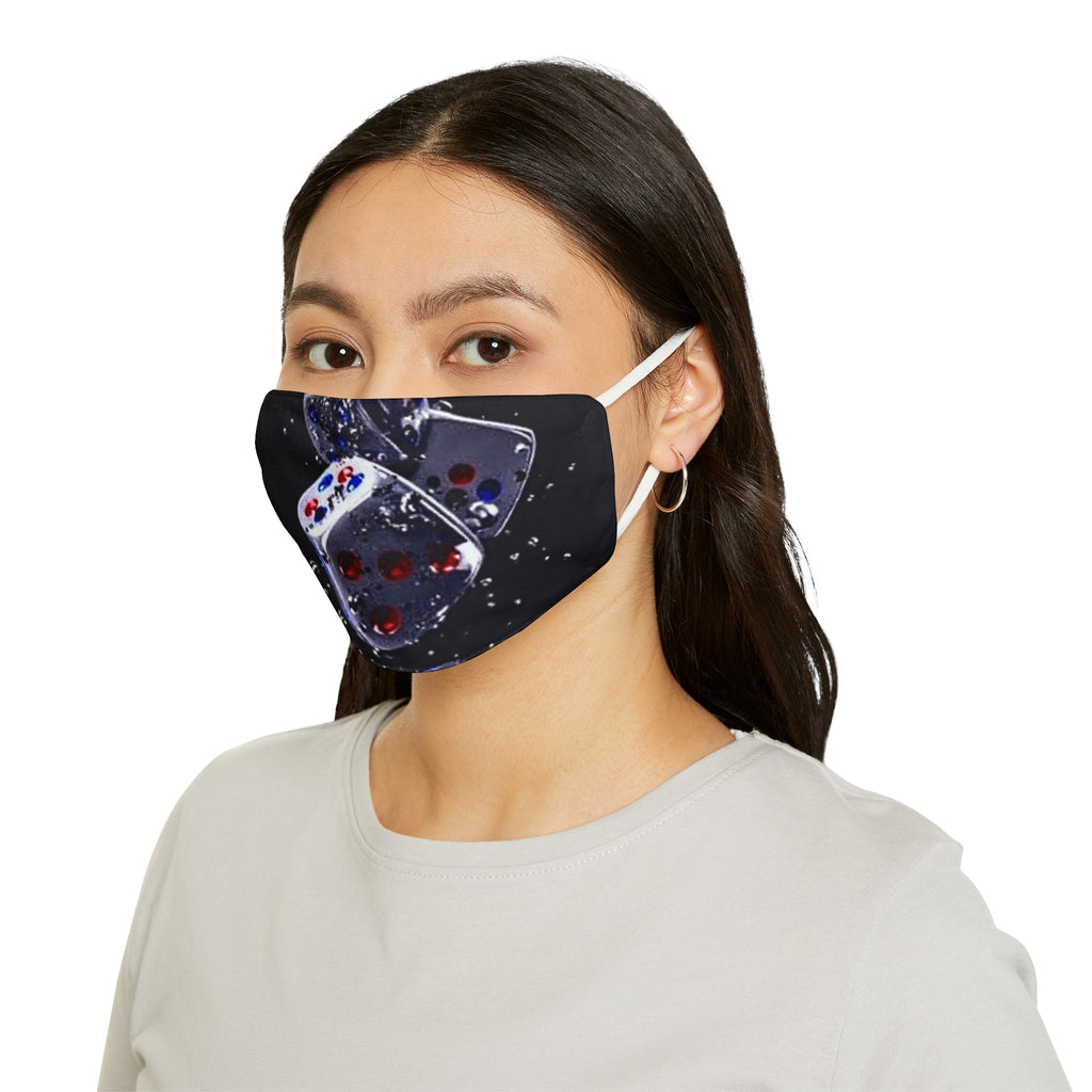 Gravity Drop Dice Collection Face Mask — Casino Gaming Polyester Mask