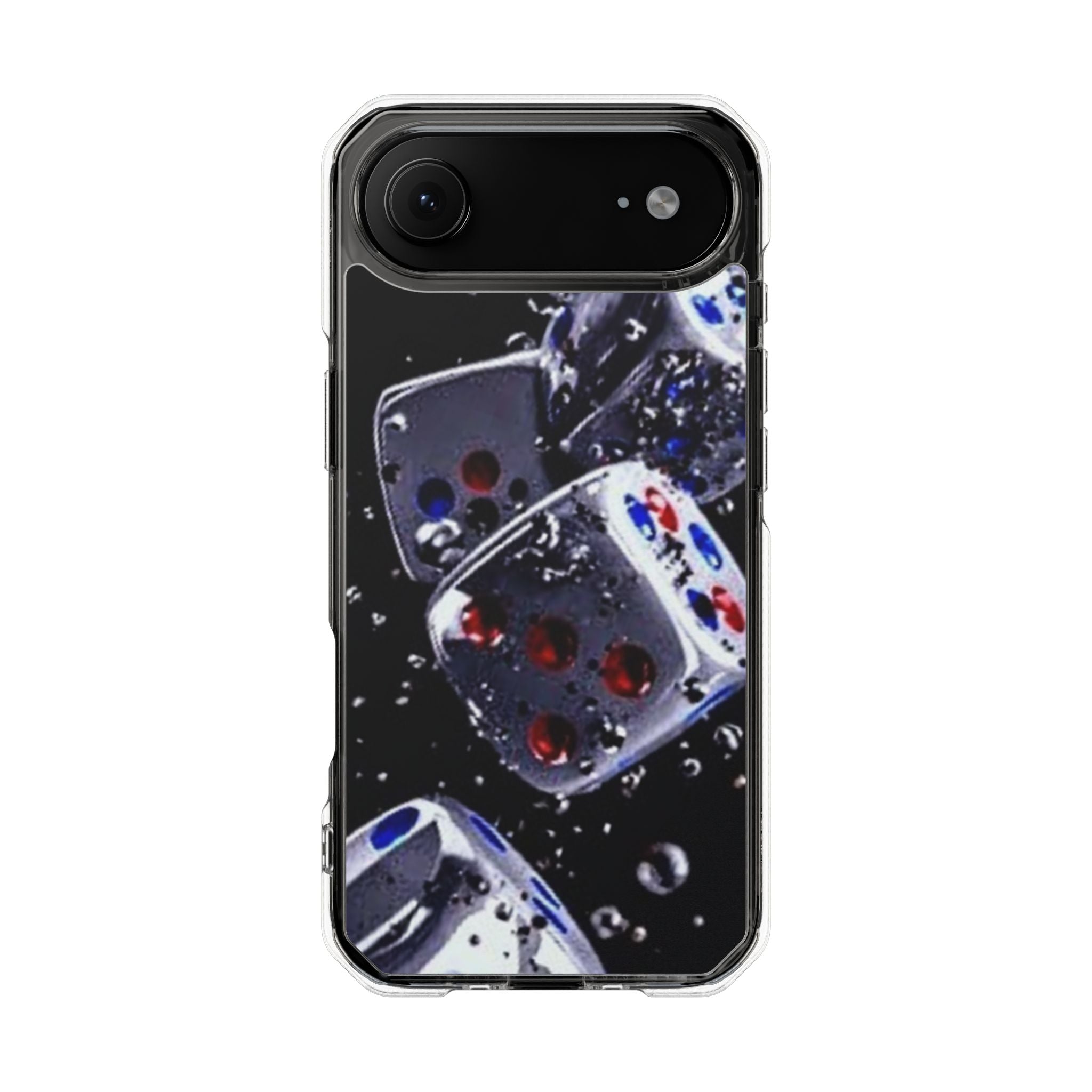 Gravity Drop Dice Clear iPhone Case