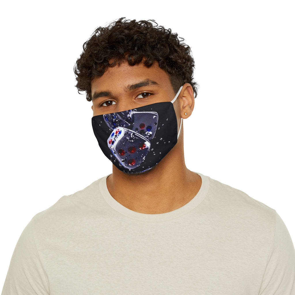 Gravity Drop Dice Collection Face Mask — Casino Gaming Polyester Mask
