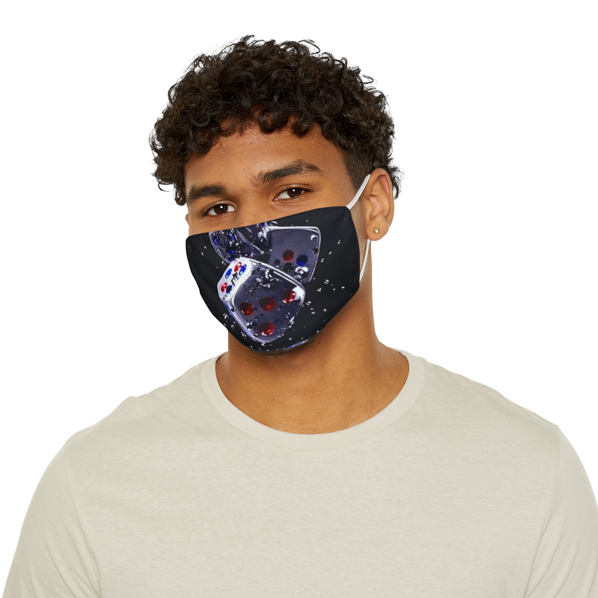 Gravity Drop Dice Collection Face Mask — Casino Gaming Polyester Mask
