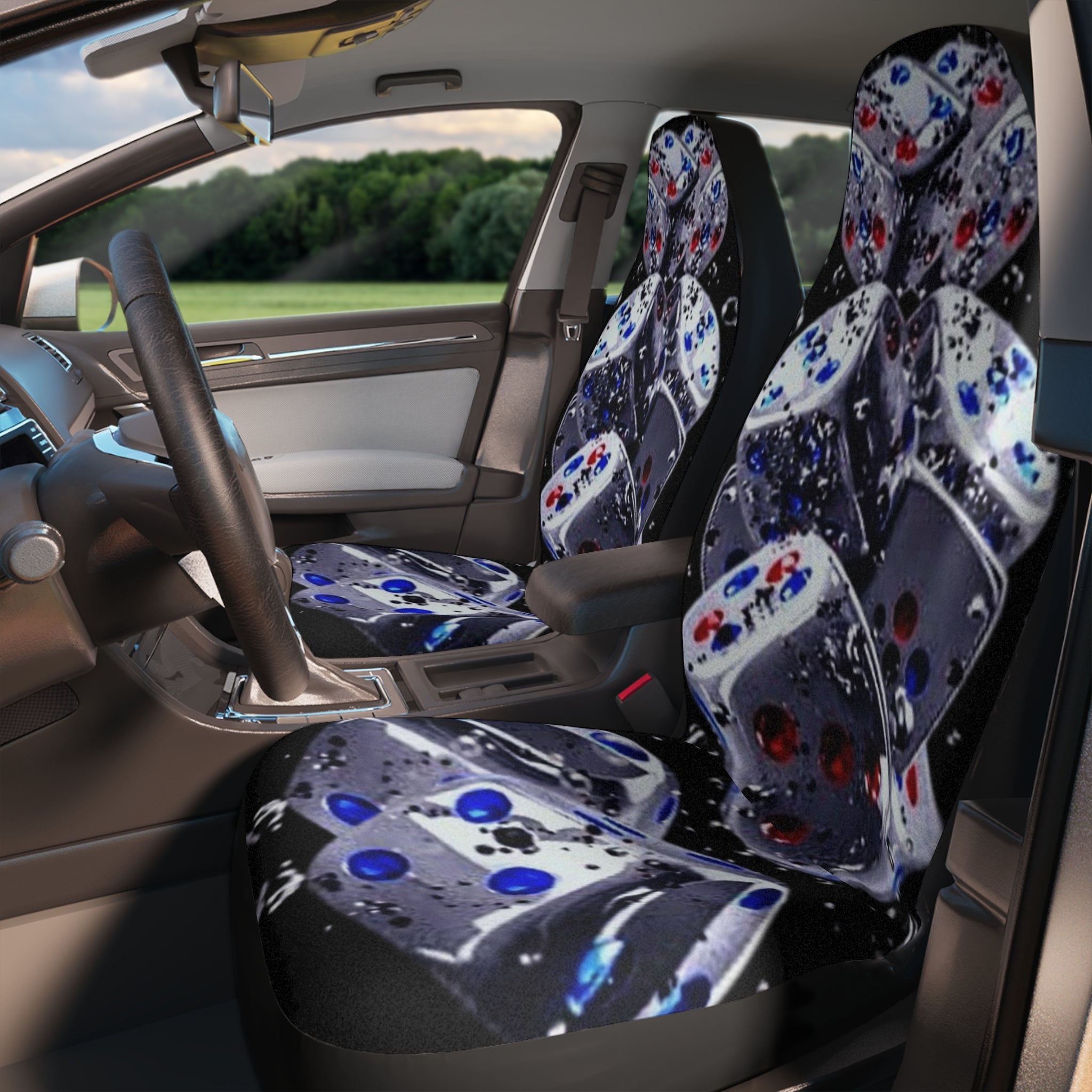 Gravity Drop Dice Car Seat Covers