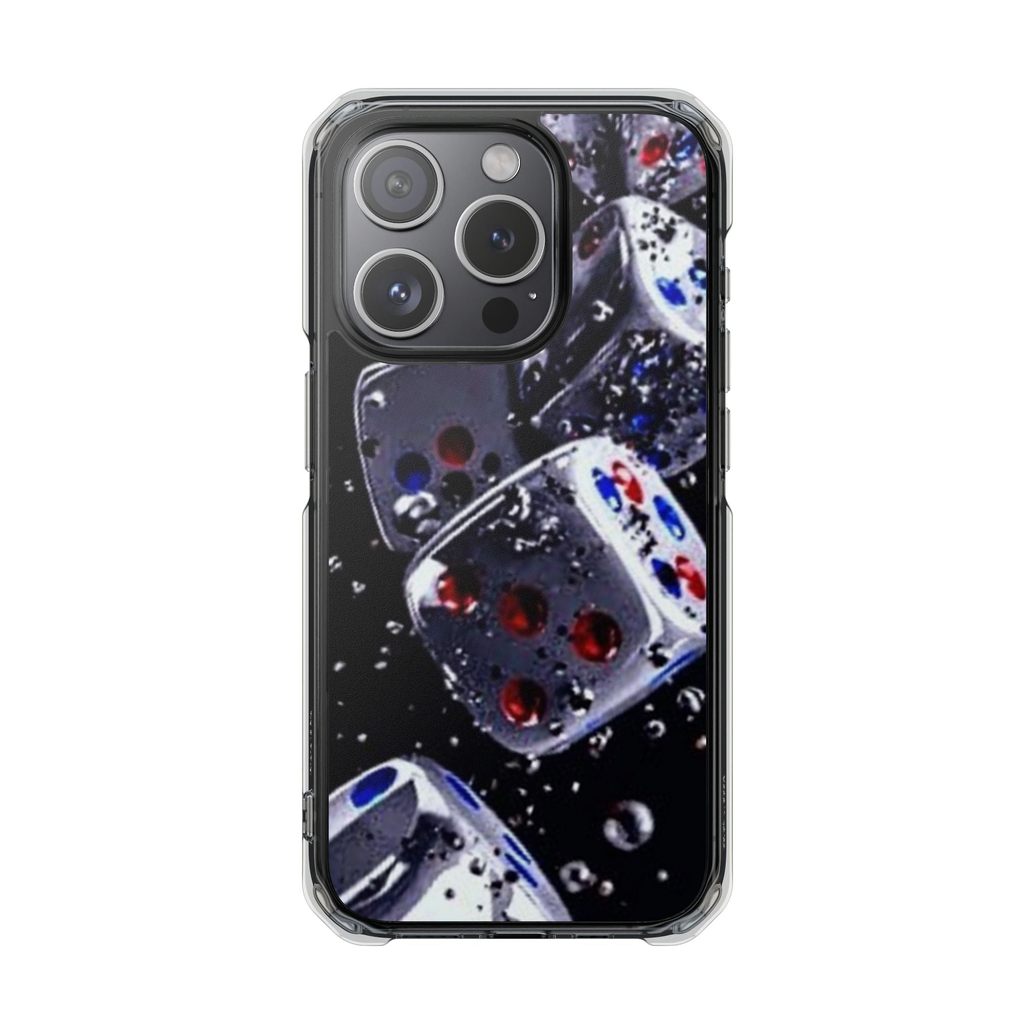 Gravity Drop Dice Clear iPhone Case