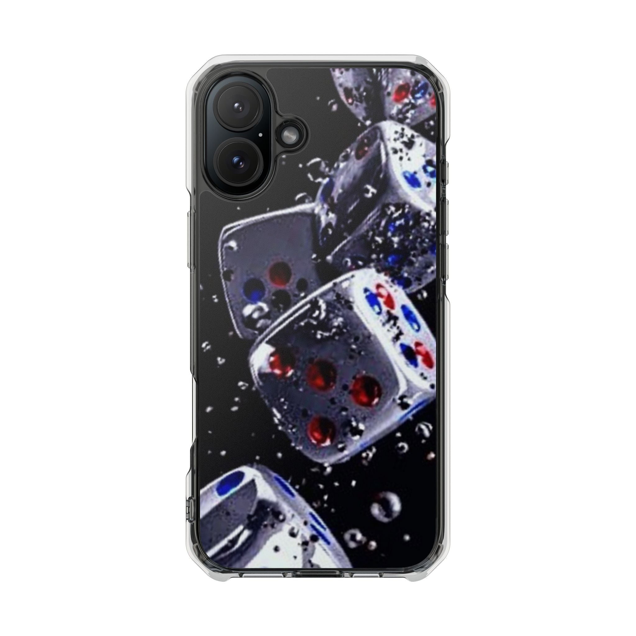 Gravity Drop Dice Clear iPhone Case
