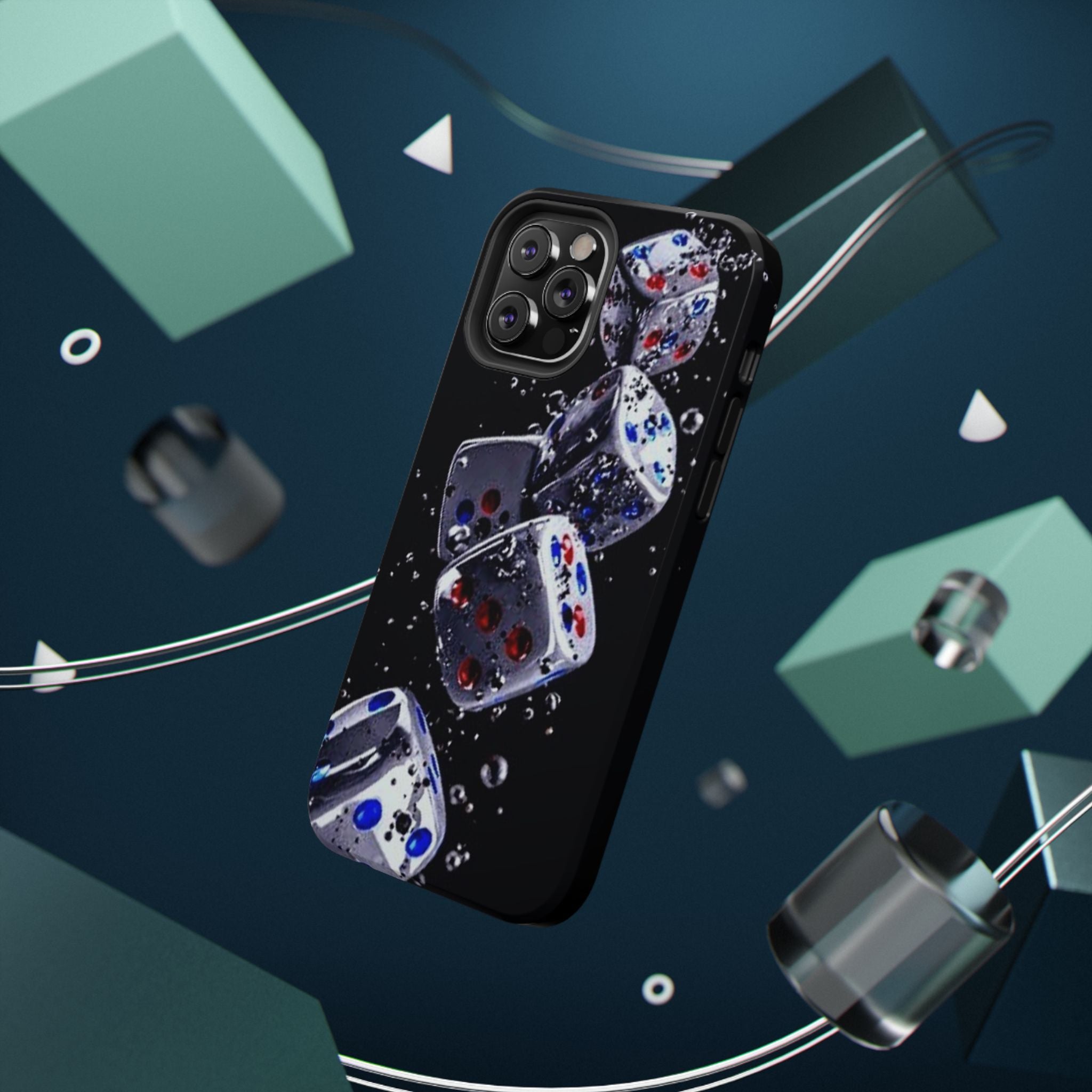 Gravity Drop Dice Collection/Signature Capture Tech Series Impact-Resistant Phone Case