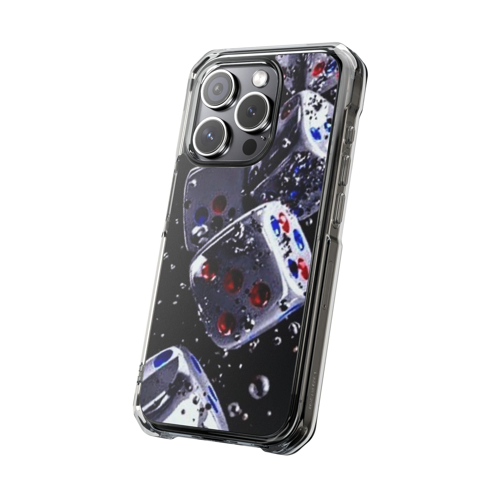 Gravity Drop Dice Clear iPhone Case