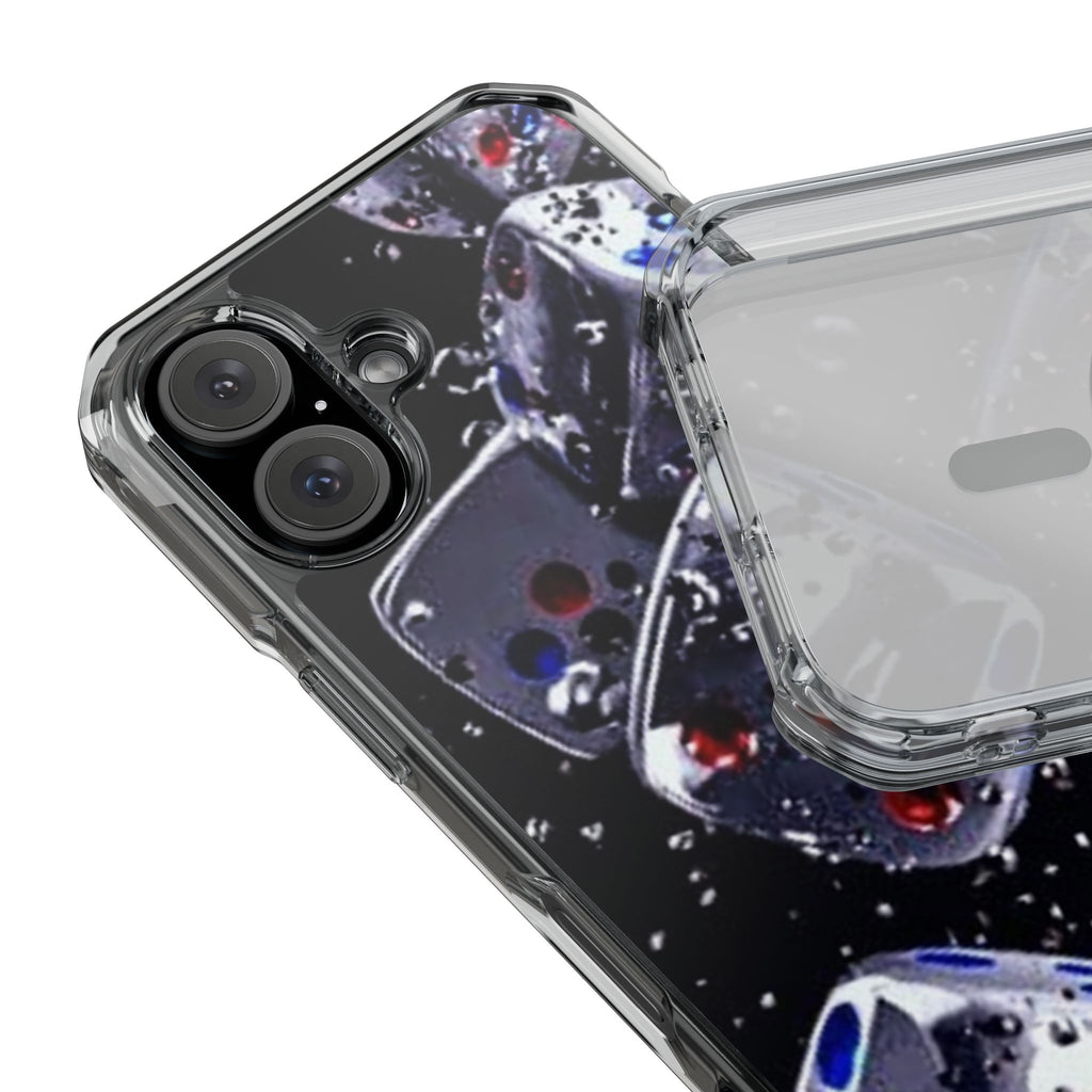Gravity Drop Dice Clear iPhone Case