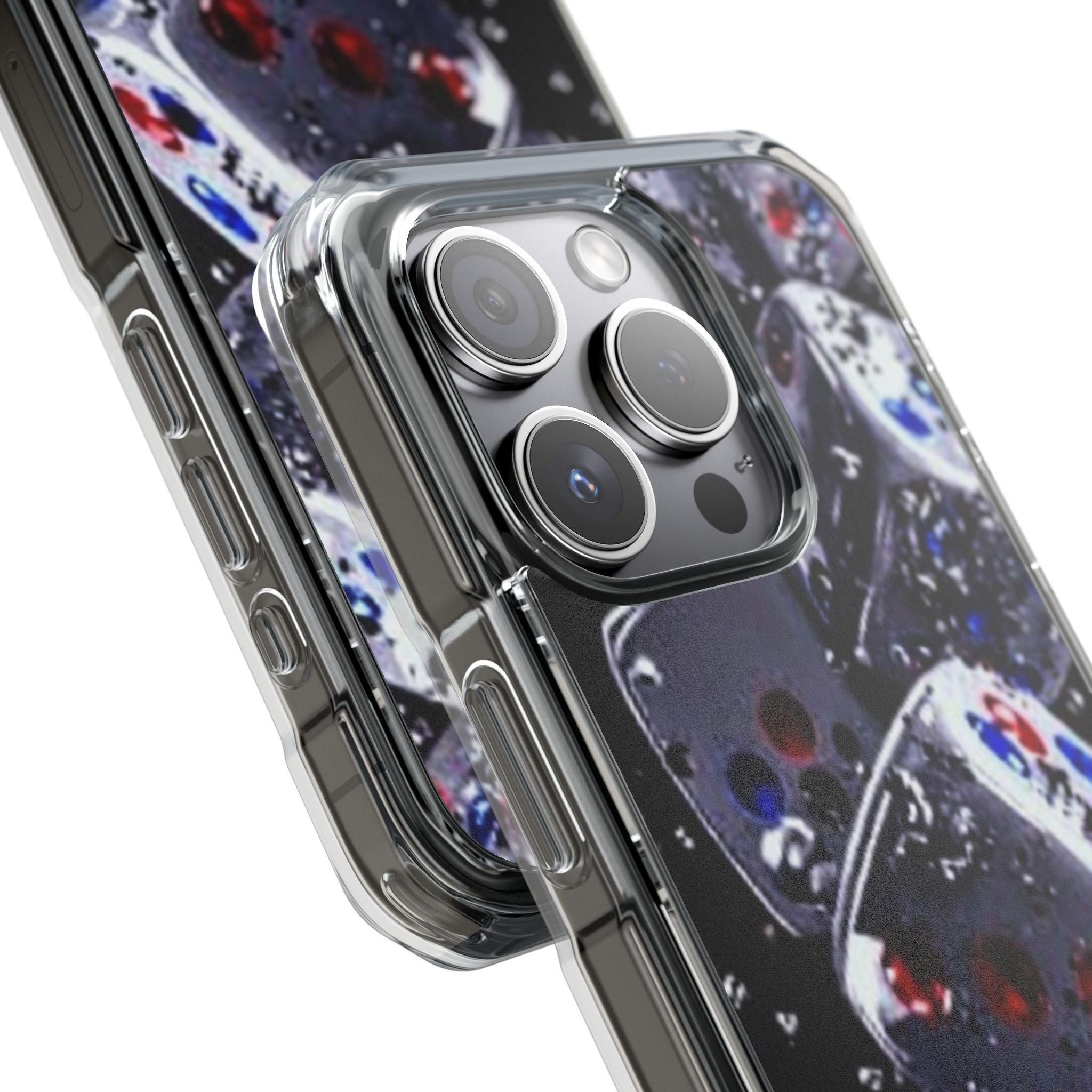 Gravity Drop Dice Clear iPhone Case