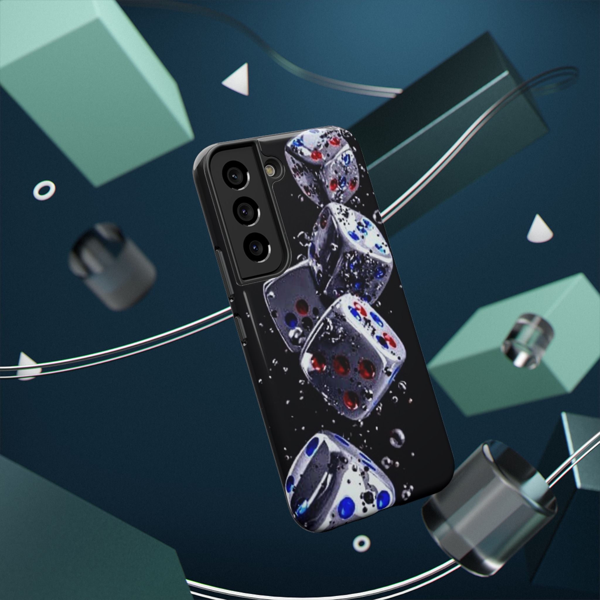Gravity Drop Dice Collection/Signature Capture Tech Series Impact-Resistant Phone Case