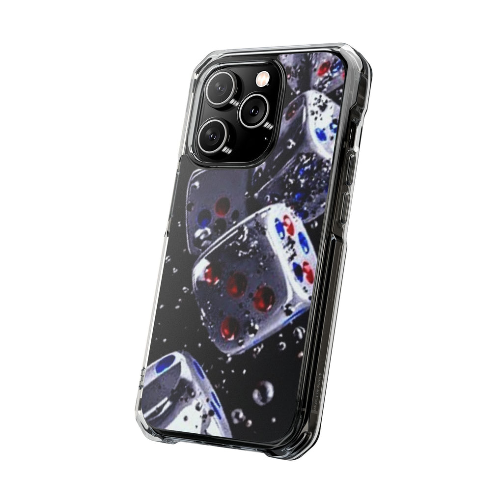 Gravity Drop Dice Clear iPhone Case