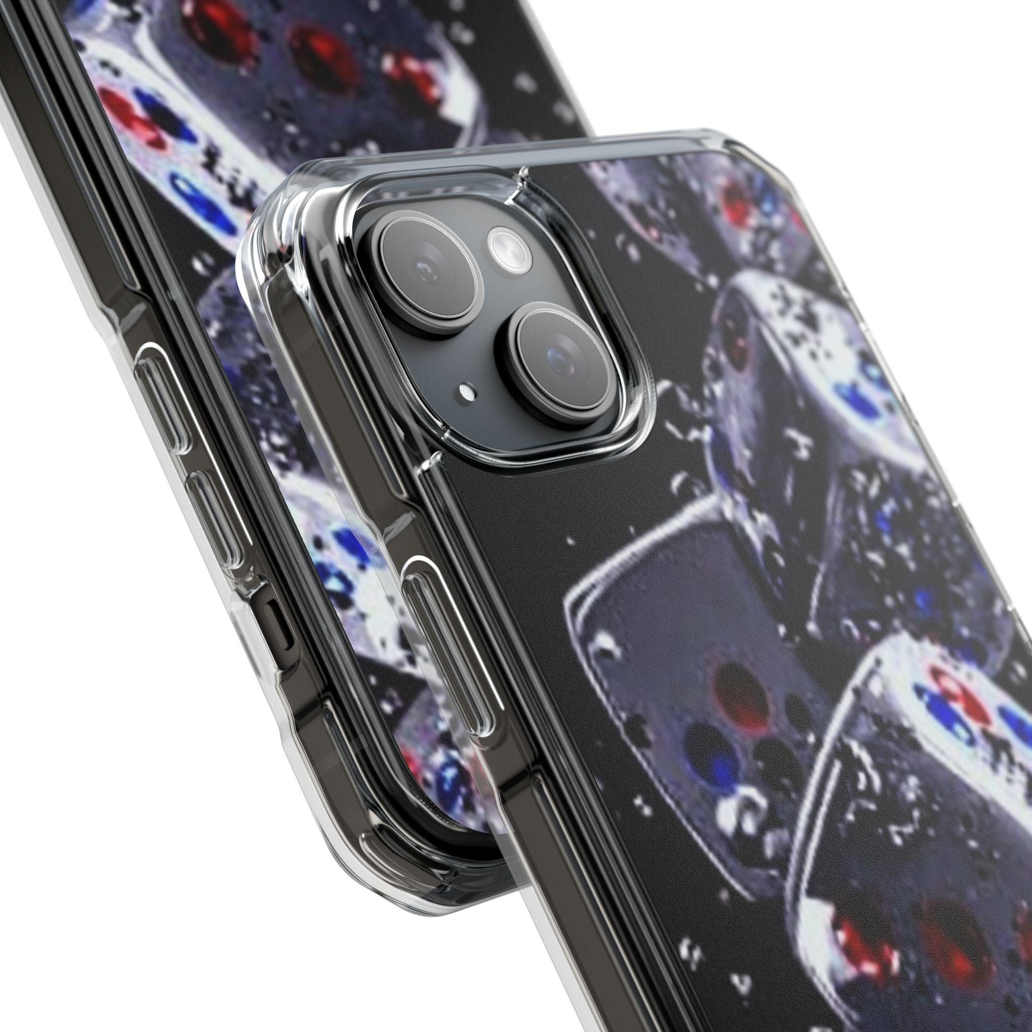 Gravity Drop Dice Clear iPhone Case