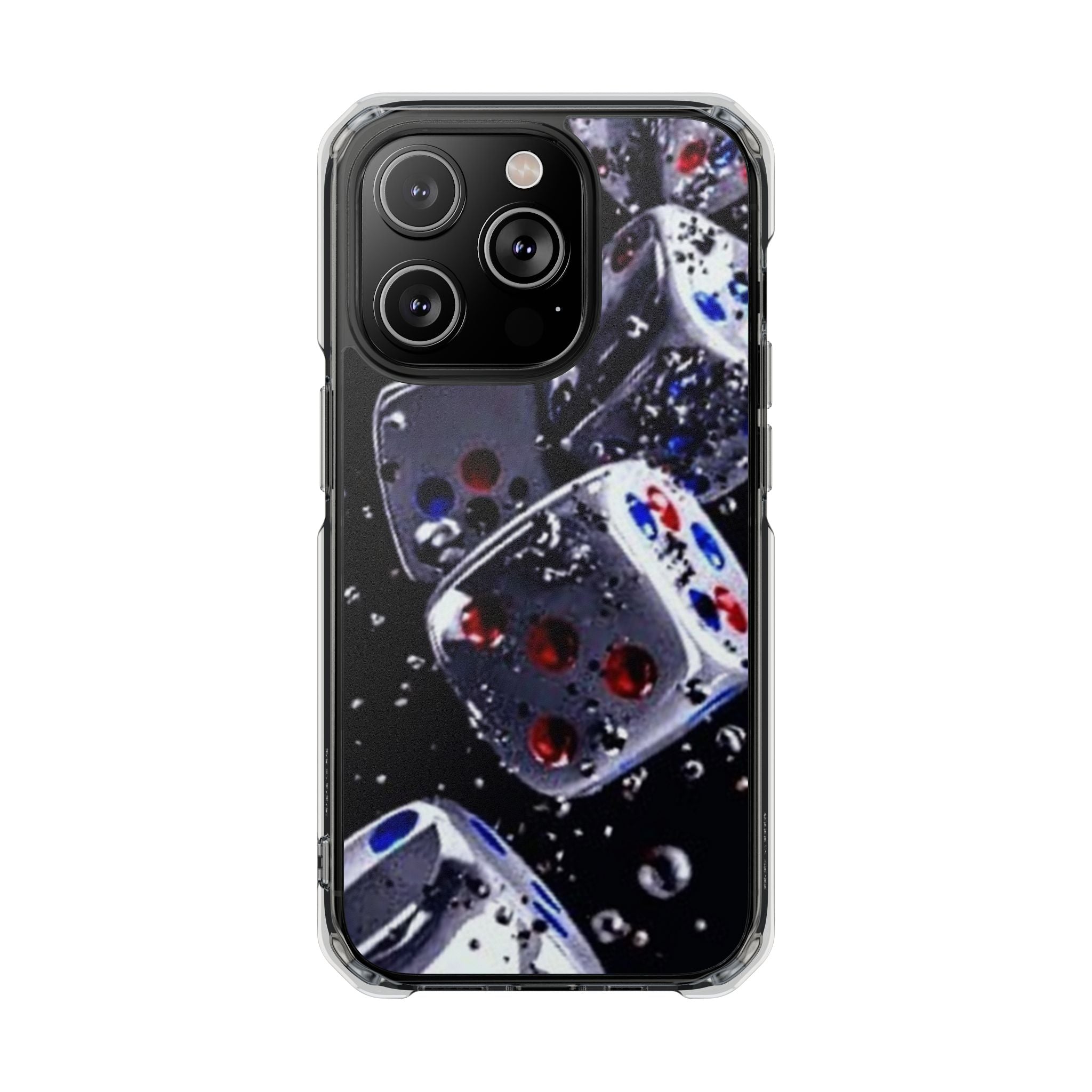 Gravity Drop Dice Clear iPhone Case