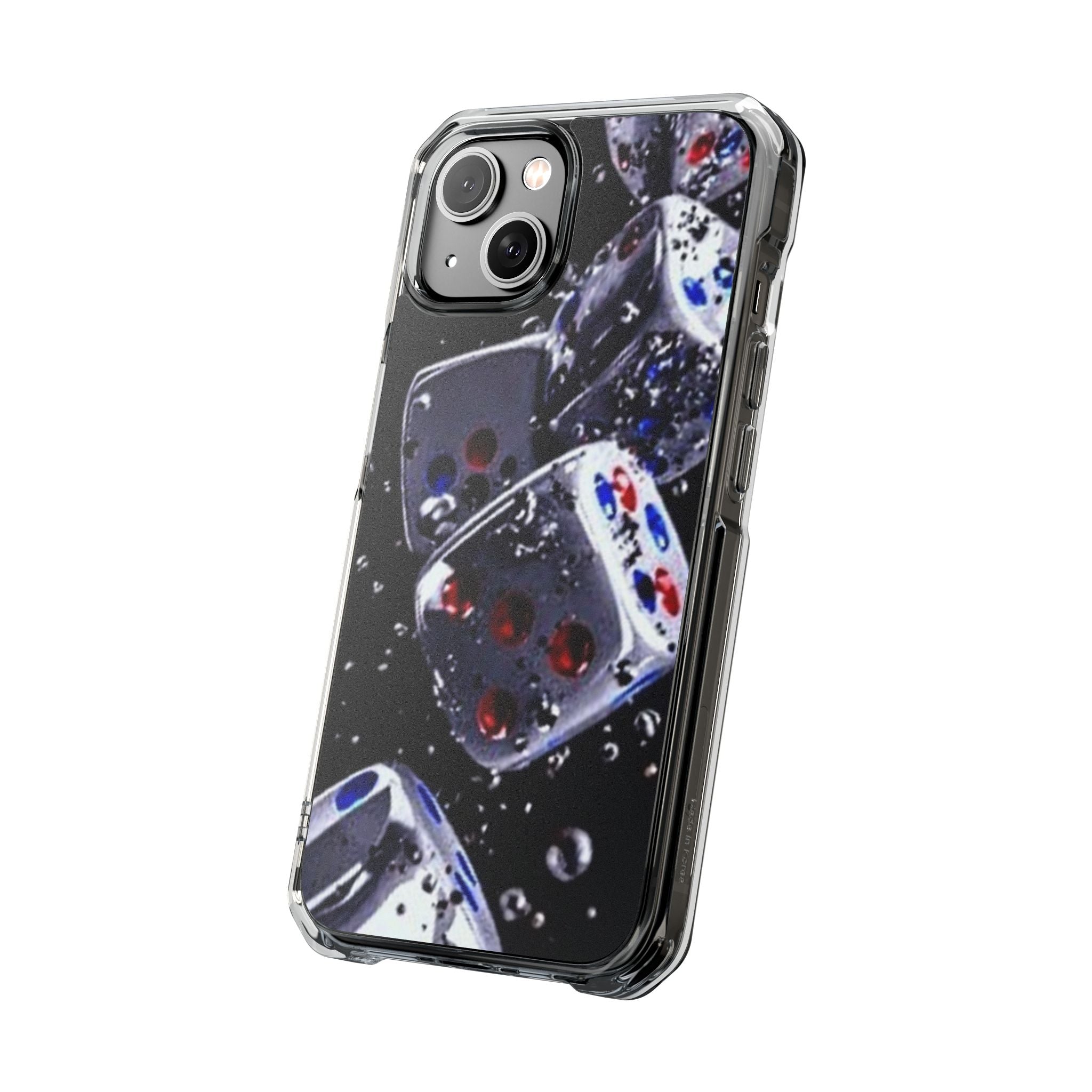Gravity Drop Dice Clear iPhone Case