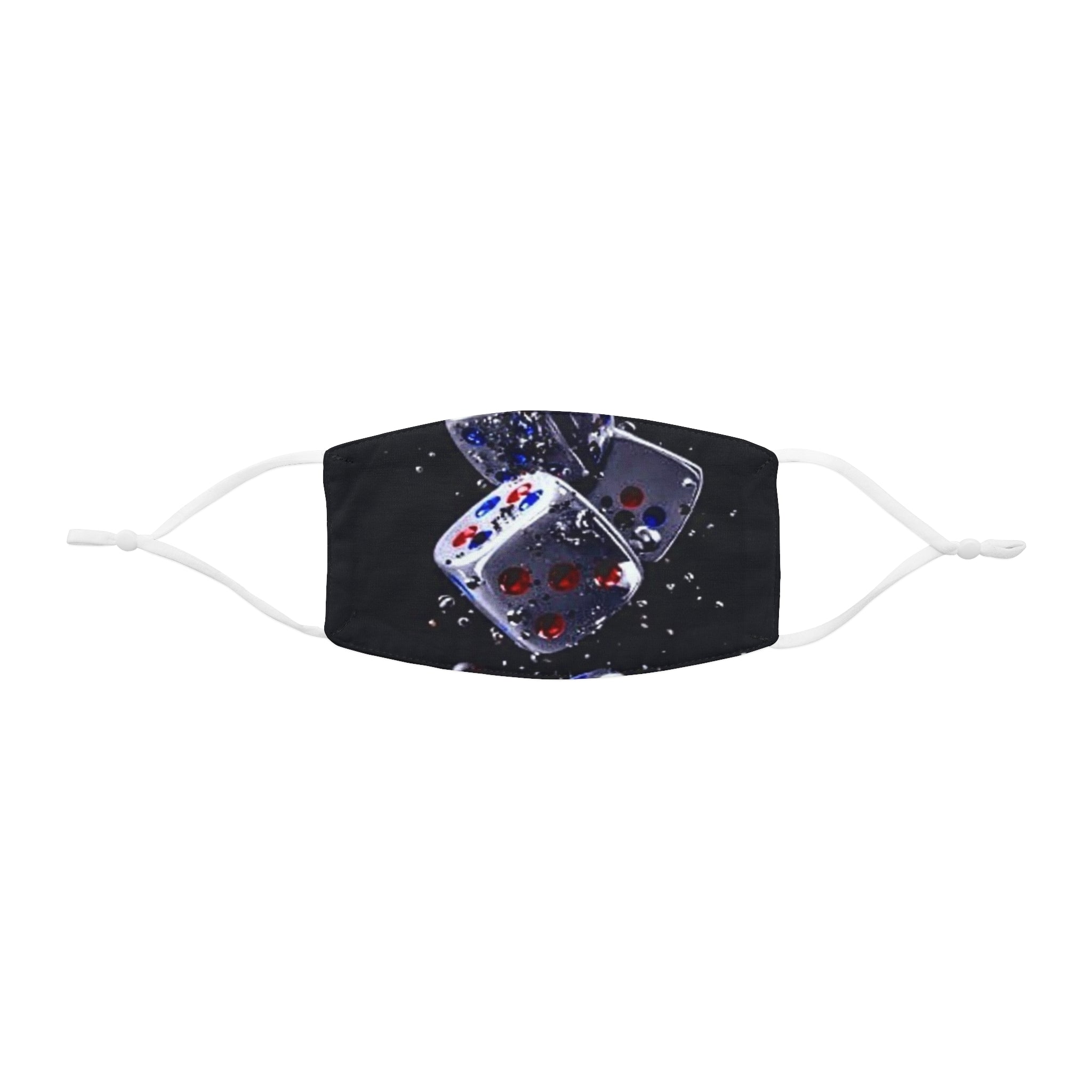 Gravity Drop Dice Collection Face Mask — Casino Gaming Polyester Mask
