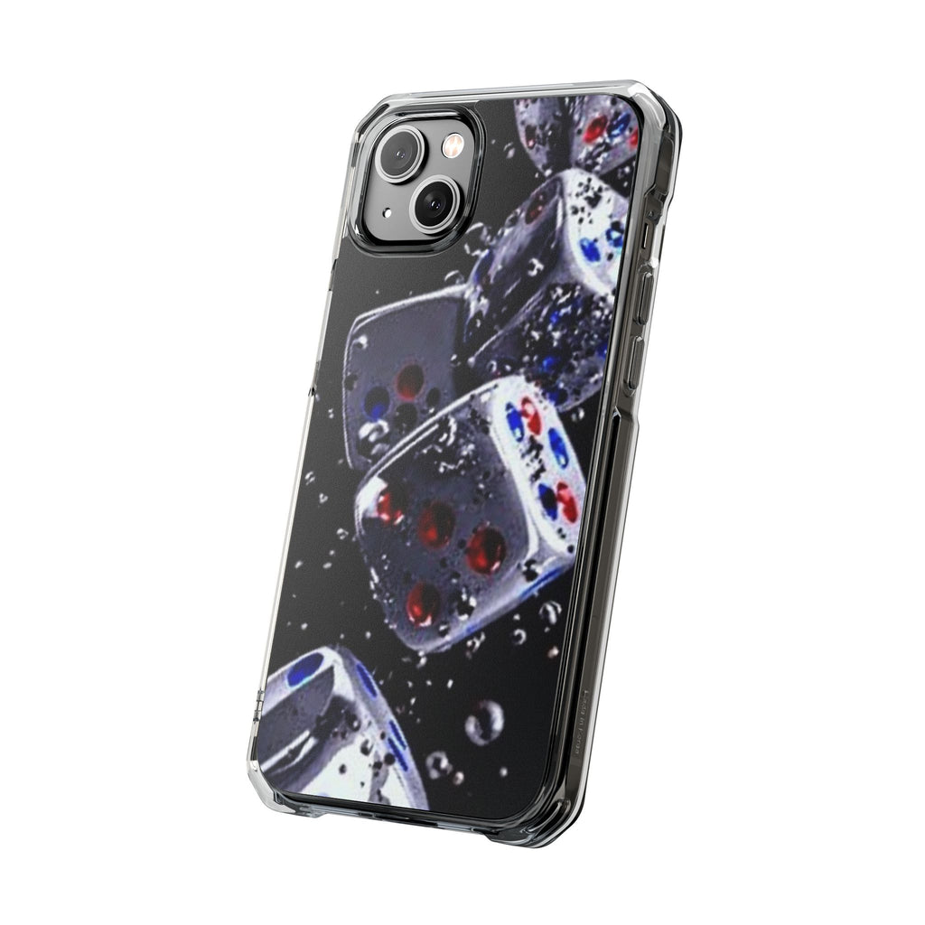 Gravity Drop Dice Clear iPhone Case
