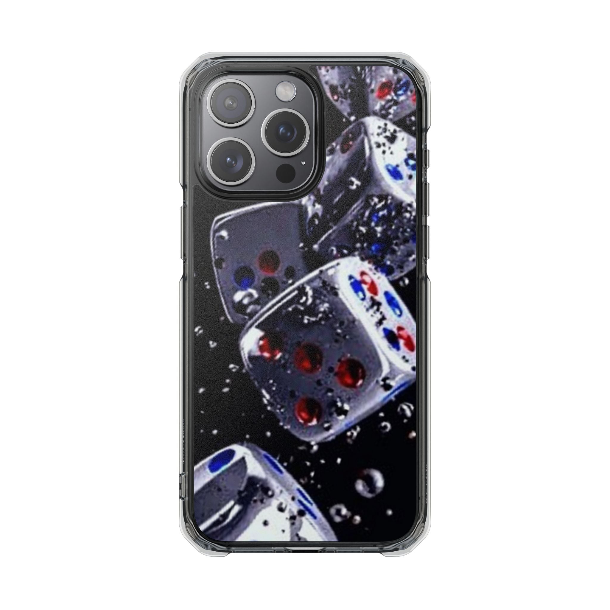 Gravity Drop Dice Clear iPhone Case