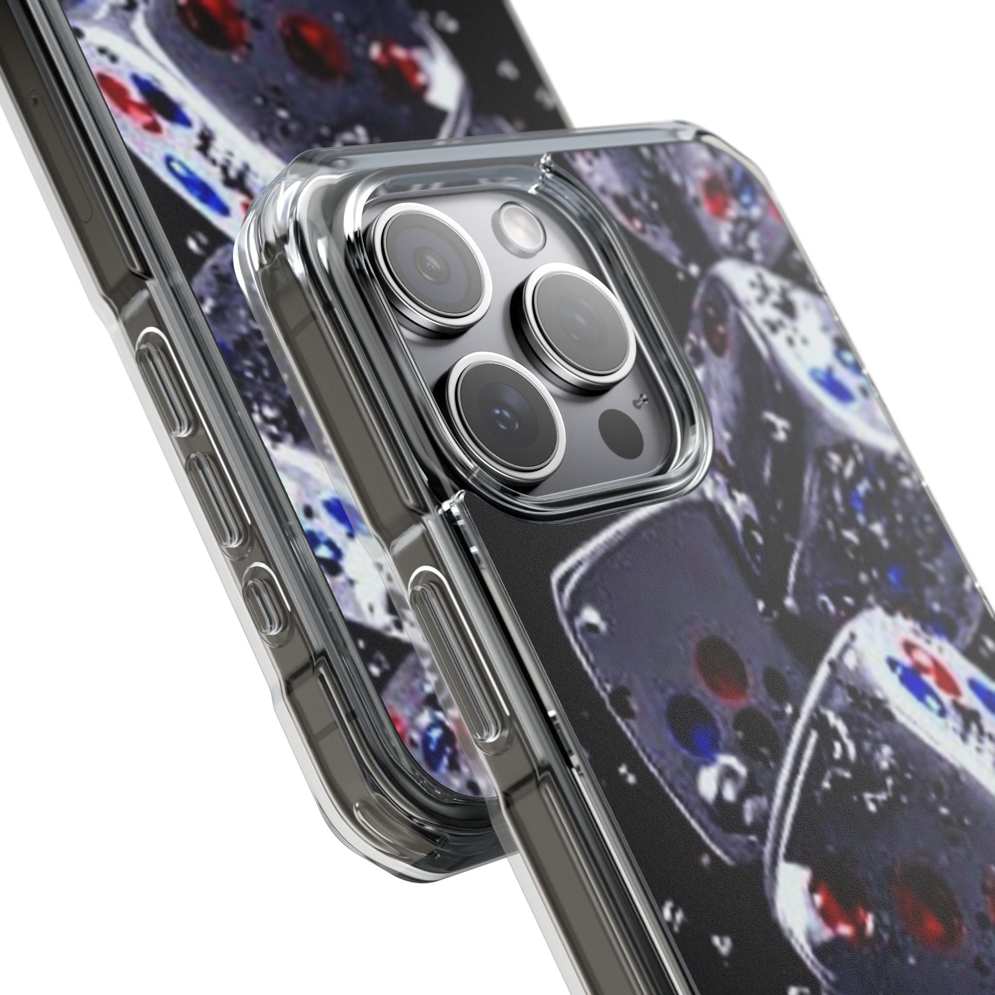 Gravity Drop Dice Clear iPhone Case