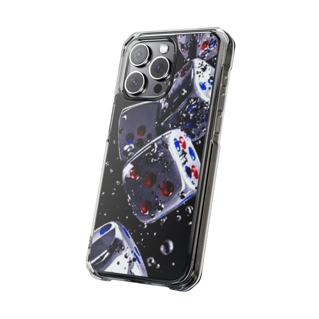 Gravity Drop Dice Clear iPhone Case