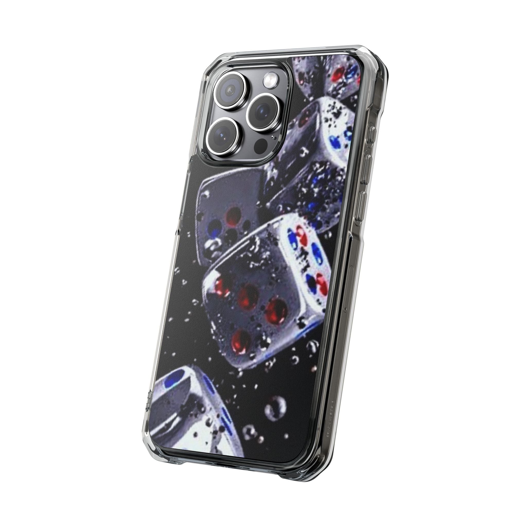 Gravity Drop Dice Clear iPhone Case