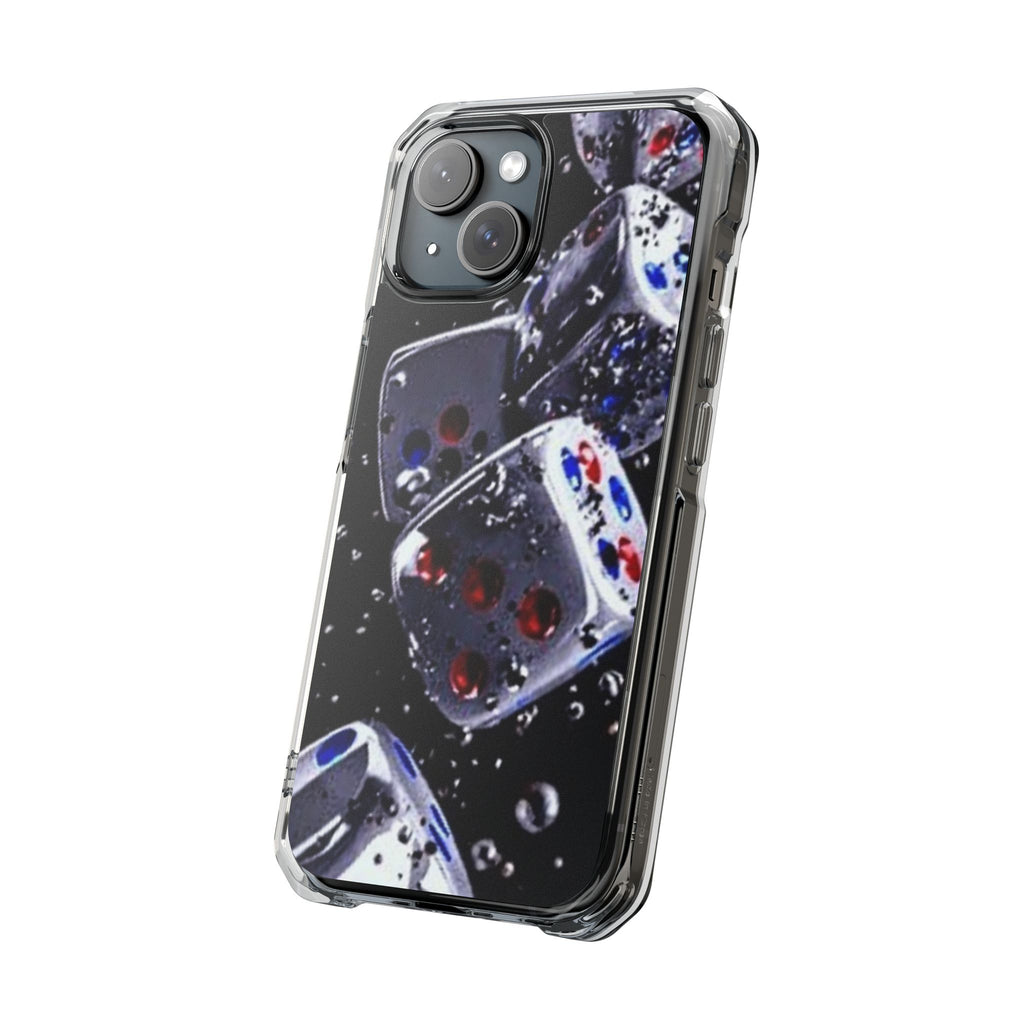 Gravity Drop Dice Clear iPhone Case