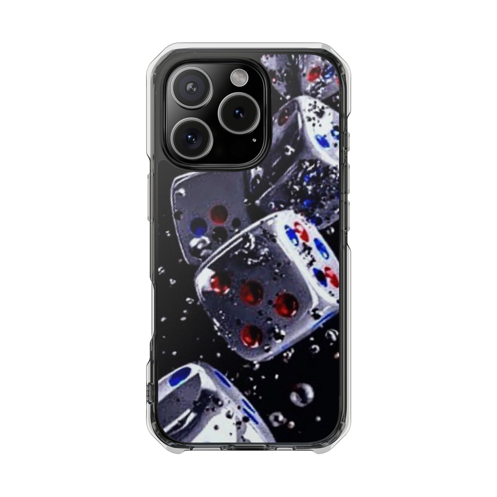 Gravity Drop Dice Clear iPhone Case