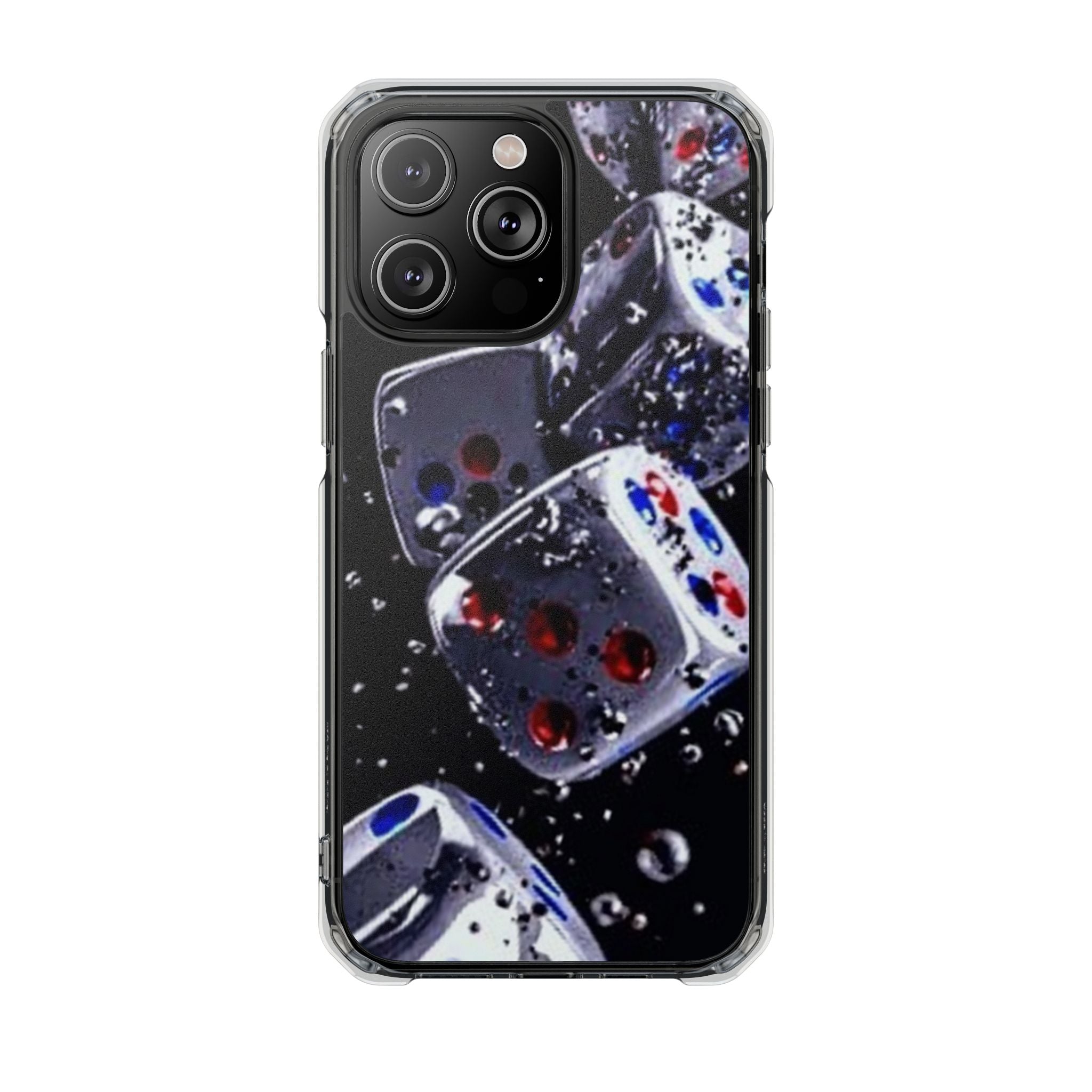 Gravity Drop Dice Clear iPhone Case