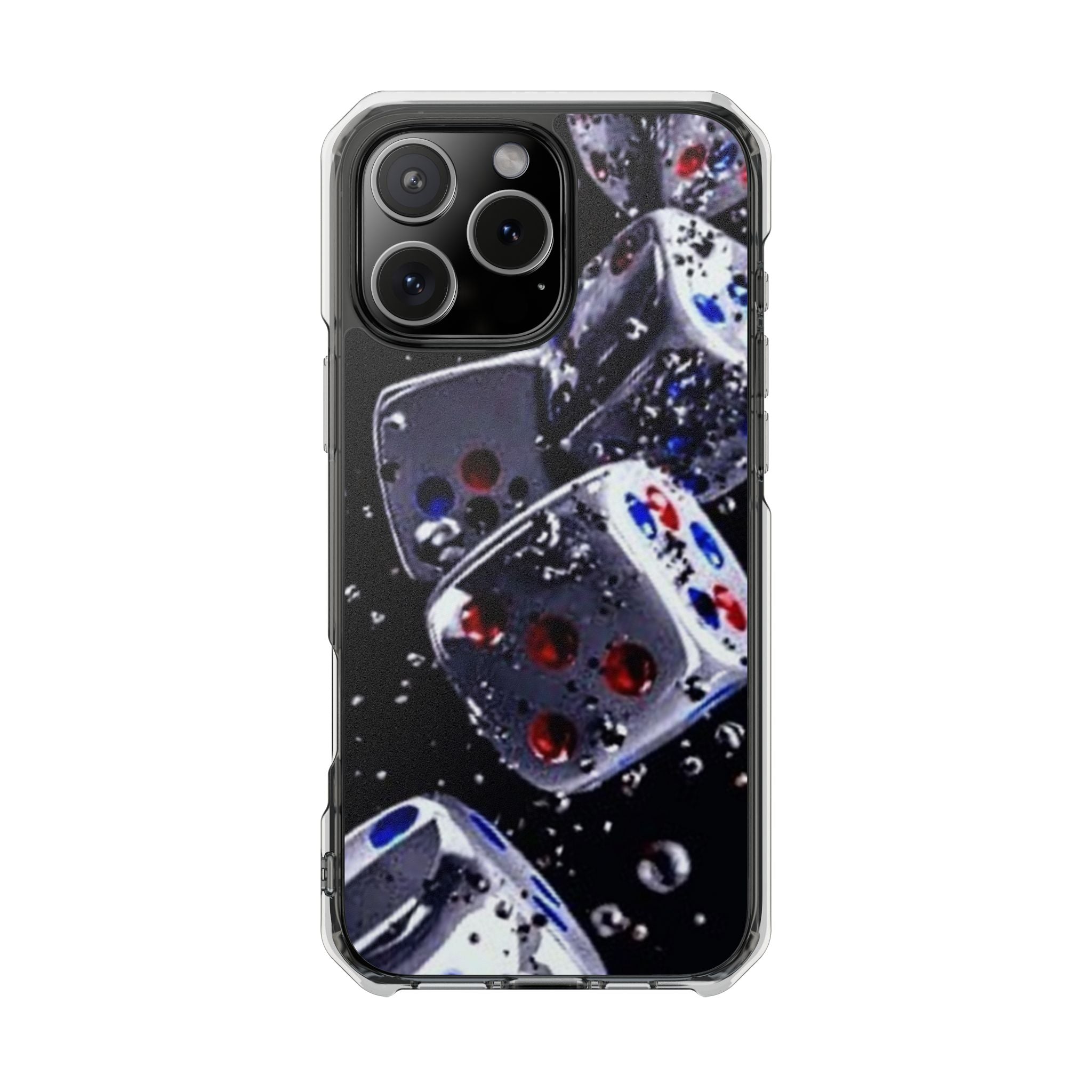 Gravity Drop Dice Clear iPhone Case