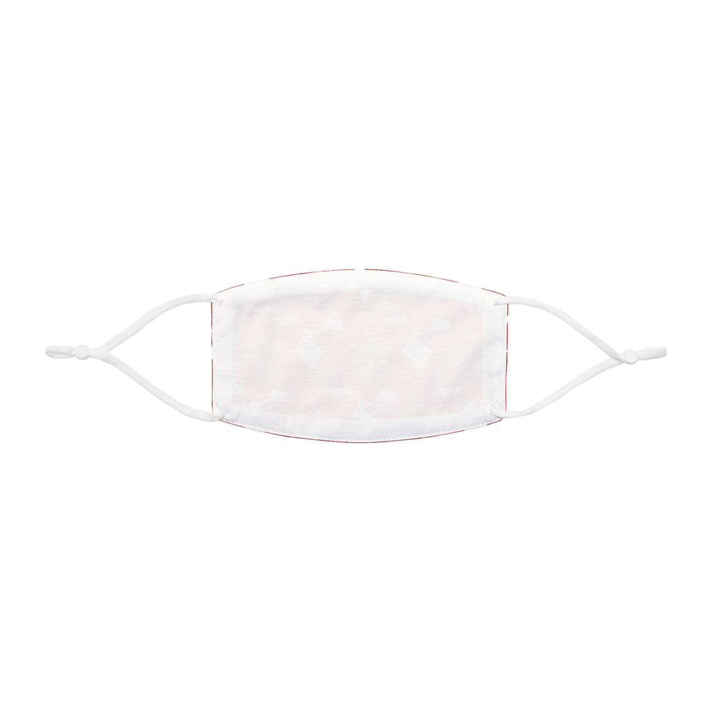 BettUWantIt Garden Escape Collection Face Mask — Adjustable Red Floral Holiday Mask