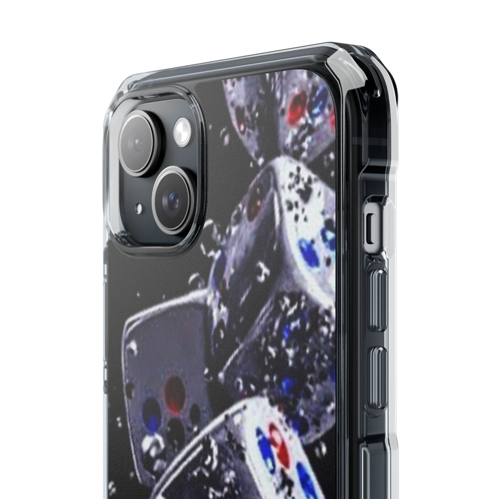 Gravity Drop Dice Clear iPhone Case