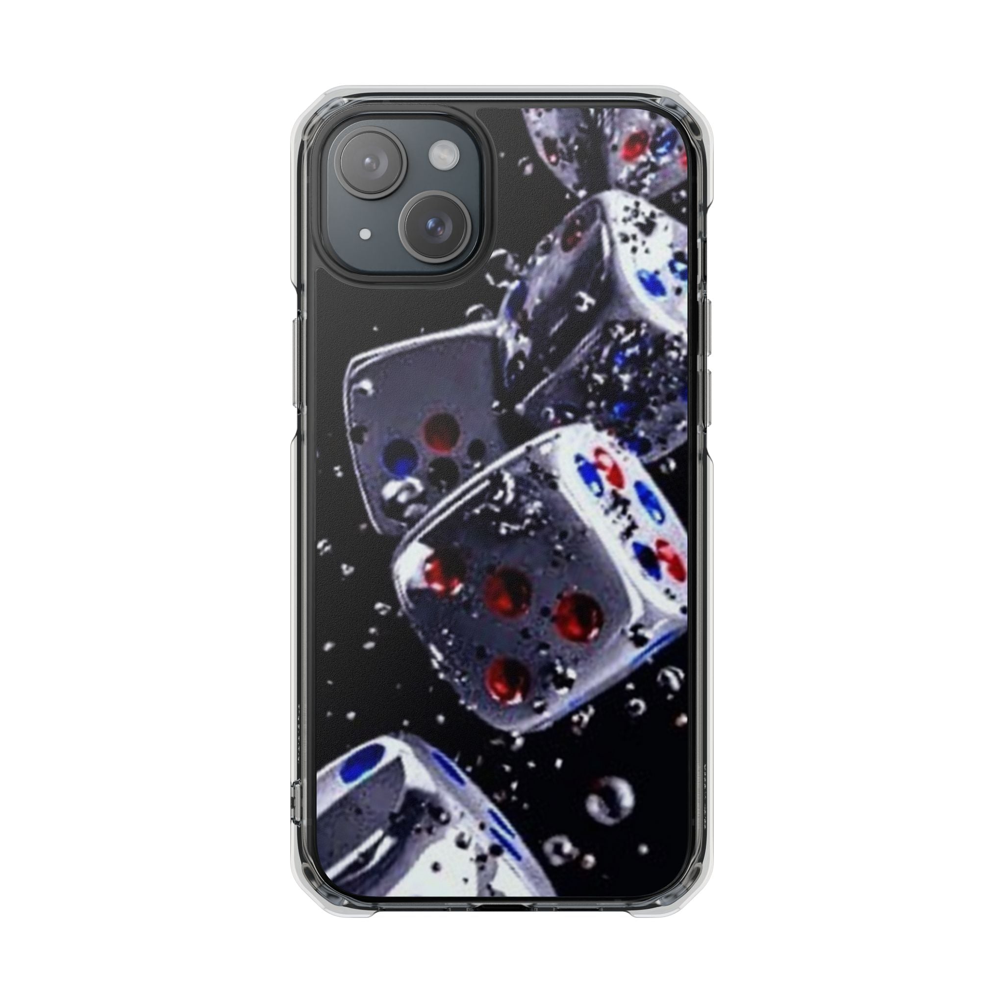 Gravity Drop Dice Clear iPhone Case