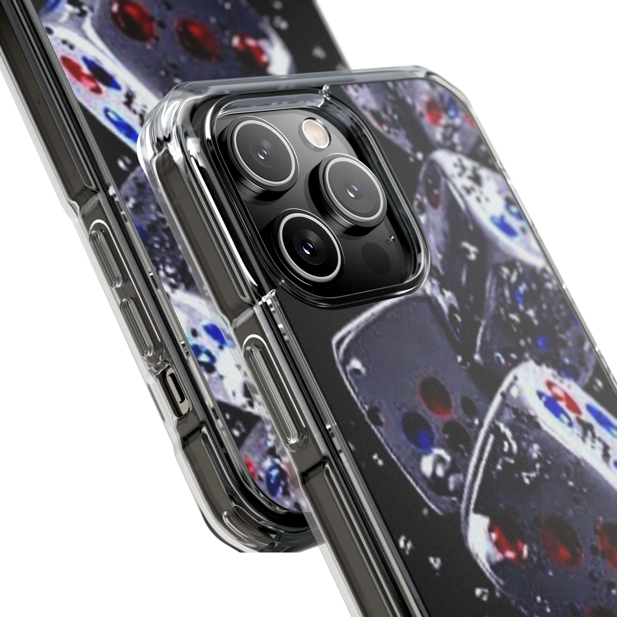 Gravity Drop Dice Clear iPhone Case