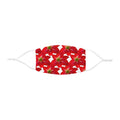 BettUWantIt Garden Escape Collection Face Mask — Adjustable Red Floral Holiday Mask